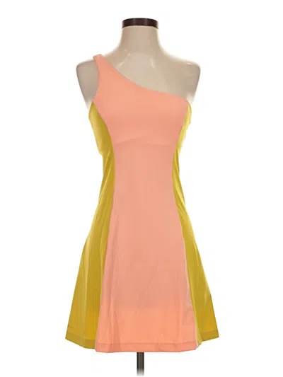 Pre-owned Outdoor Voices Cocktail Dress In Orange
