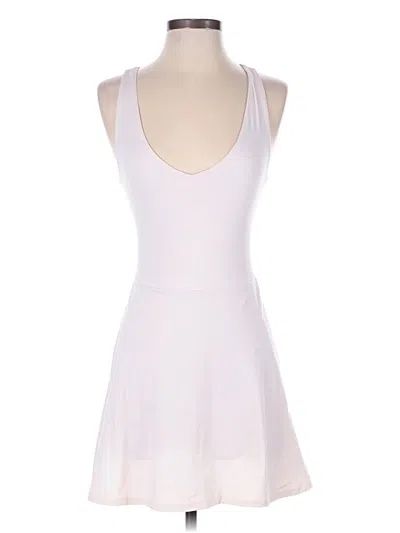 Pre-owned Outdoor Voices Cocktail Dress In White