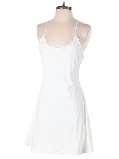 Pre-owned Outdoor Voices Cocktail Dress In White