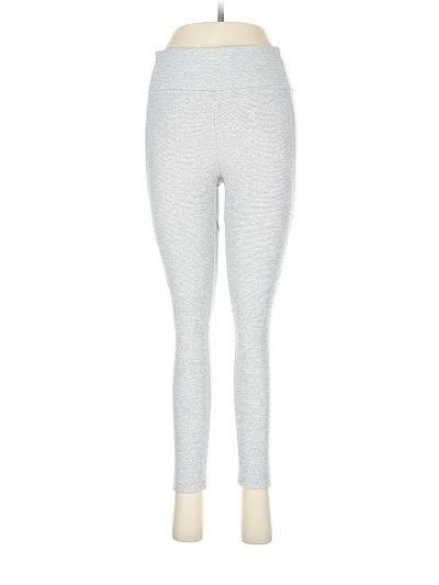 Pre-owned Outdoor Voices Leggings In Silver