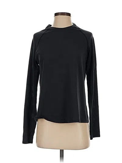 Pre-owned Outdoor Voices Long Sleeve T-shirt In Black