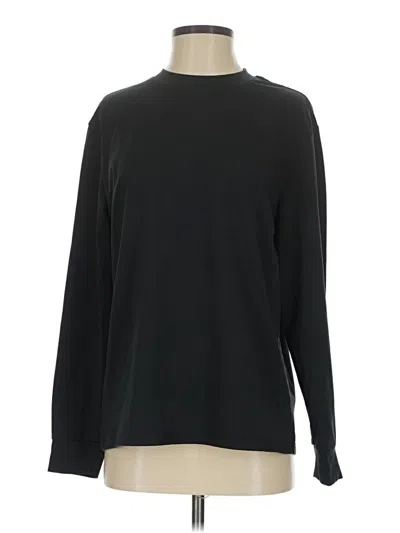 Pre-owned Outdoor Voices Long Sleeve T-shirt In Black