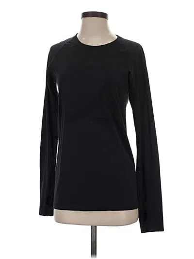 Pre-owned Outdoor Voices Long Sleeve T-shirt In Black