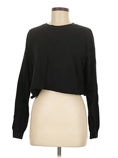 Pre-owned Outdoor Voices Long Sleeve T-shirt In Black