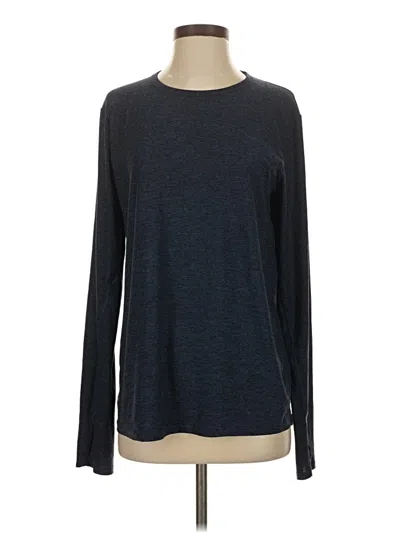 Pre-owned Outdoor Voices Long Sleeve T-shirt In Blue