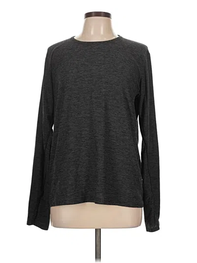 Pre-owned Outdoor Voices Long Sleeve T-shirt In Gray