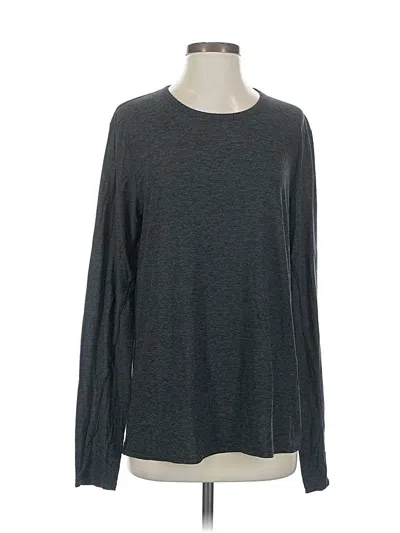 Pre-owned Outdoor Voices Long Sleeve T-shirt In Gray