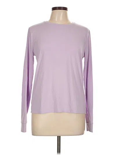 Pre-owned Outdoor Voices Long Sleeve T-shirt In Purple