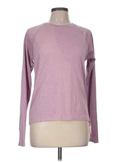 Pre-owned Outdoor Voices Long Sleeve T-shirt In Purple
