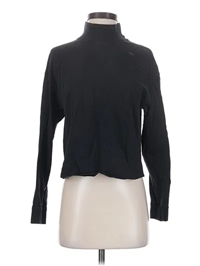 Pre-owned Outdoor Voices Long Sleeve Turtleneck In Black
