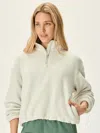 Outdoor Voices Primofleece 1/4 Zip Pullover In Oyster