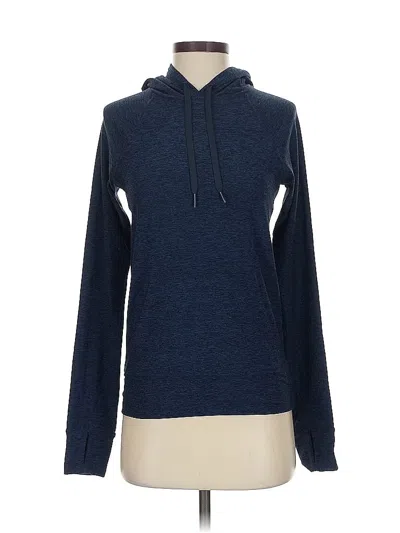 Pre-owned Outdoor Voices Pullover Hoodie In Blue