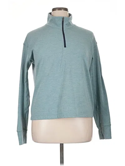 Pre-owned Outdoor Voices Pullover Sweater In Teal