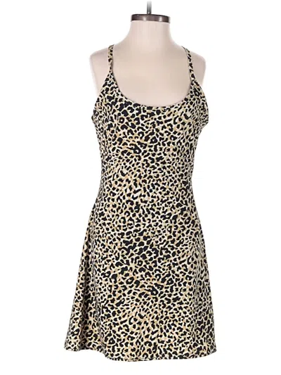 Pre-owned Outdoor Voices Romper In Gold