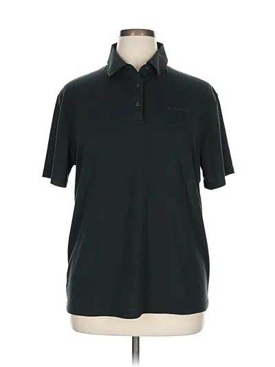 Pre-owned Outdoor Voices Short Sleeve Polo Shirt In Black