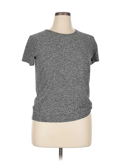 Pre-owned Outdoor Voices Short Sleeve T-shirt In Gray