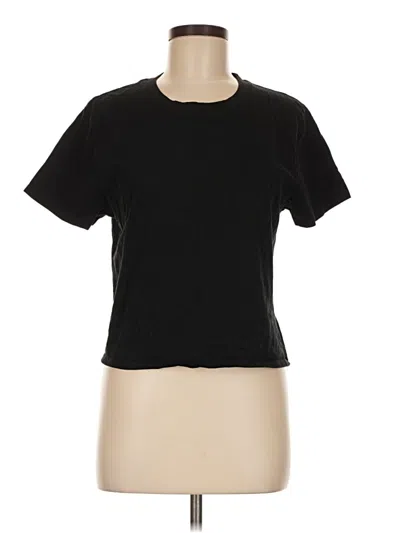 Pre-owned Outdoor Voices Short Sleeve T-shirt In Black