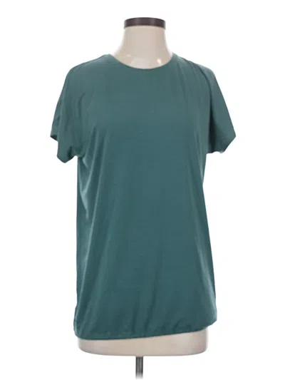 Pre-owned Outdoor Voices Short Sleeve T-shirt In Blue