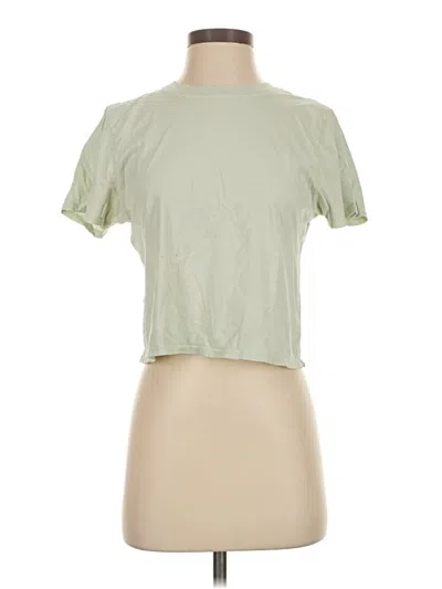 Pre-owned Outdoor Voices Short Sleeve T-shirt In Green