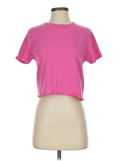 Pre-owned Outdoor Voices Short Sleeve T-shirt In Pink