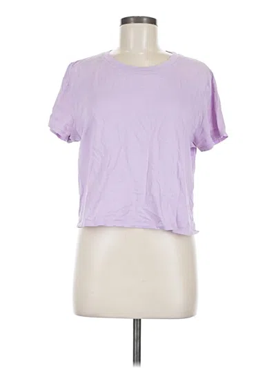 Pre-owned Outdoor Voices Short Sleeve T-shirt In Purple