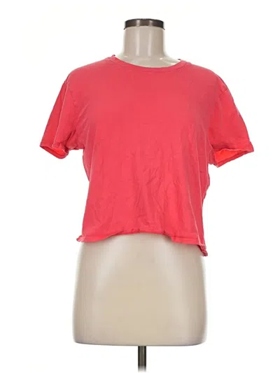 Pre-owned Outdoor Voices Short Sleeve T-shirt In Red