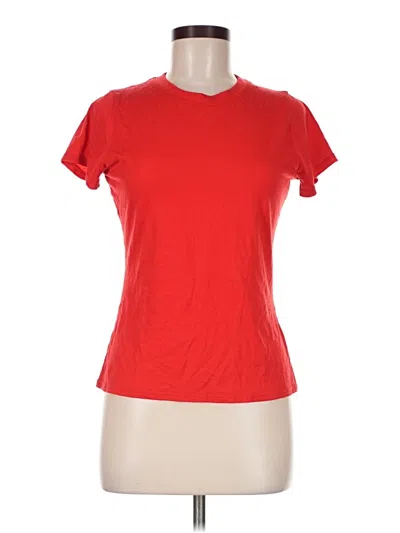 Pre-owned Outdoor Voices Short Sleeve T-shirt In Red