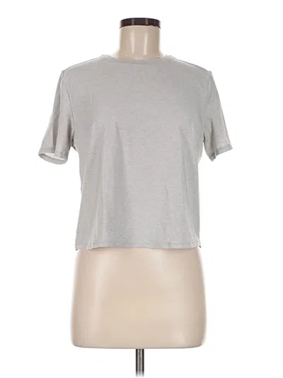 Pre-owned Outdoor Voices Short Sleeve T-shirt In Silver