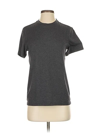 Pre-owned Outdoor Voices Short Sleeve Turtleneck In Gray