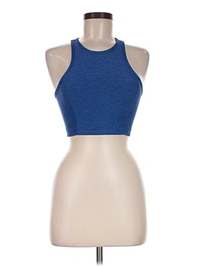 Pre-owned Outdoor Voices Sleeveless Top Blue Crew Neck Tops
