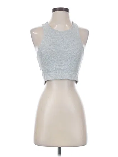 Pre-owned Outdoor Voices Sleeveless Top Gray Halter Neckline Tops