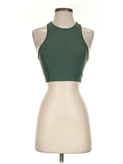 Pre-owned Outdoor Voices Sleeveless Top Green Halter Neckline Tops