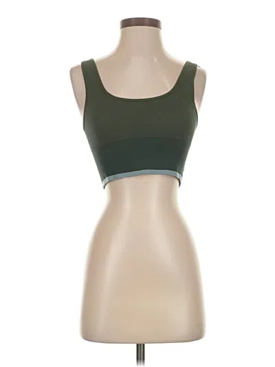 Pre-owned Outdoor Voices Sports Bra In Green