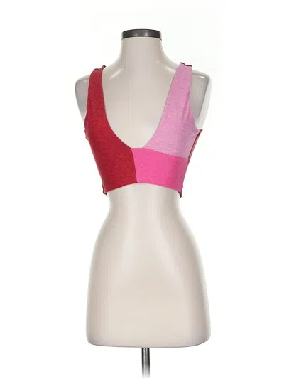 Pre-owned Outdoor Voices Sports Bra In Red