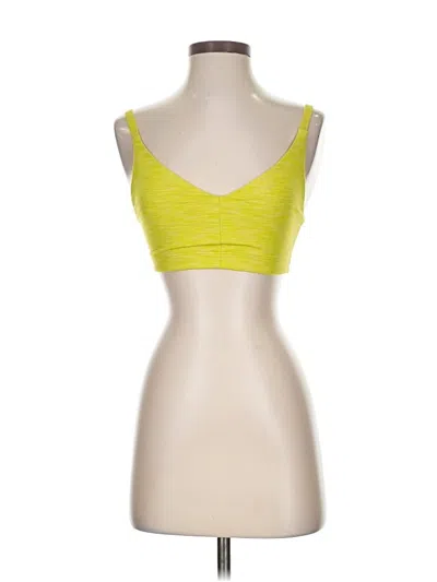 Pre-owned Outdoor Voices Sports Bra In Yellow