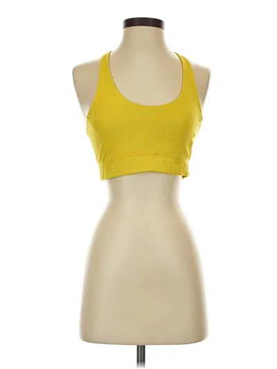 Pre-owned Outdoor Voices Sports Bra In Yellow