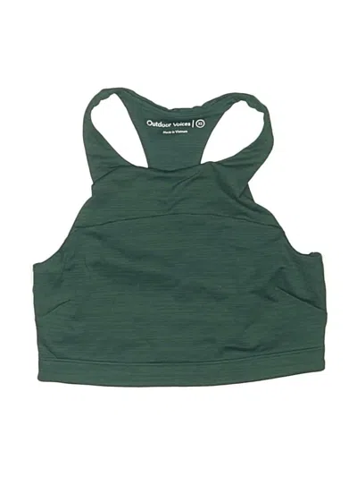 Pre-owned Outdoor Voices Swimsuit Top Green Swimwear