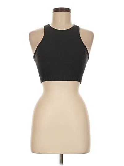 Pre-owned Outdoor Voices Tank Top Black Halter Neckline Tops