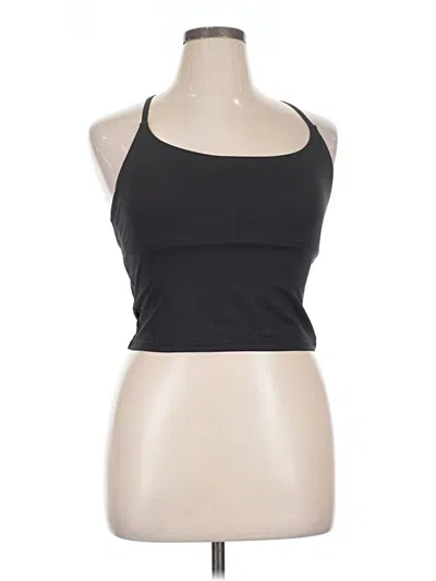 Pre-owned Outdoor Voices Tank Top Black Halter Neckline Tops