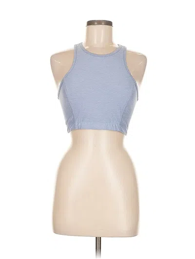 Pre-owned Outdoor Voices Tank Top Blue Halter Neckline Tops