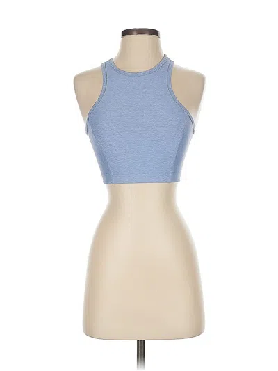 Pre-owned Outdoor Voices Tank Top Blue Halter Neckline Tops