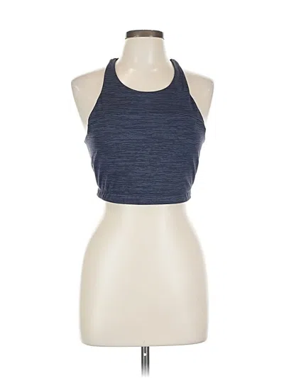 Pre-owned Outdoor Voices Tank Top Blue Halter Neckline Tops