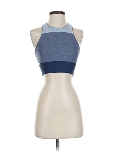 Pre-owned Outdoor Voices Tank Top Blue Halter Neckline Tops