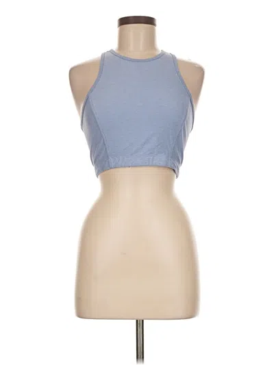 Pre-owned Outdoor Voices Tank Top Blue Halter Neckline Tops