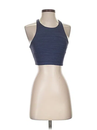 Pre-owned Outdoor Voices Tank Top Blue Halter Neckline Tops
