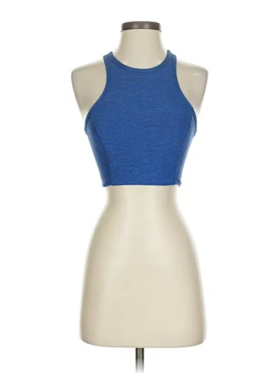 Pre-owned Outdoor Voices Tank Top Blue Halter Neckline Tops