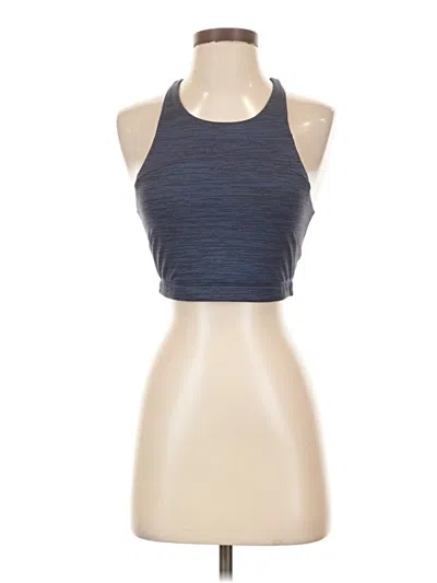 Pre-owned Outdoor Voices Tank Top Blue Halter Neckline Tops