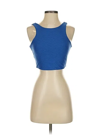 Pre-owned Outdoor Voices Tank Top Blue Strapless Neckline Tops