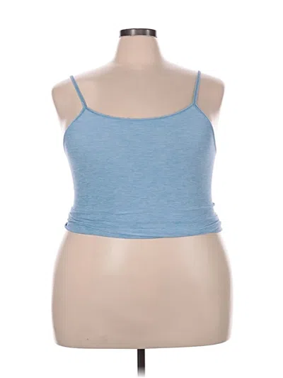 Pre-owned Outdoor Voices Tank Top Blue Strapless Neckline Tops