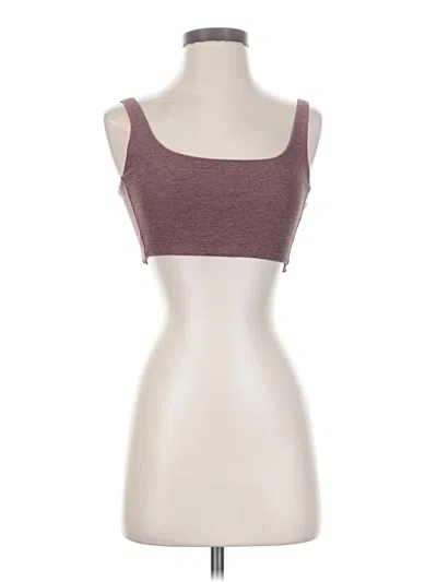 Pre-owned Outdoor Voices Tank Top Burgundy Strapless Neckline Tops